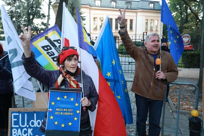 Okoli 80 odstotkov Poljakov je za to, da njihova država ostane znotraj evropske družine. FOTO: Jacek Marczewski/Agencja Gazeta/Reuters