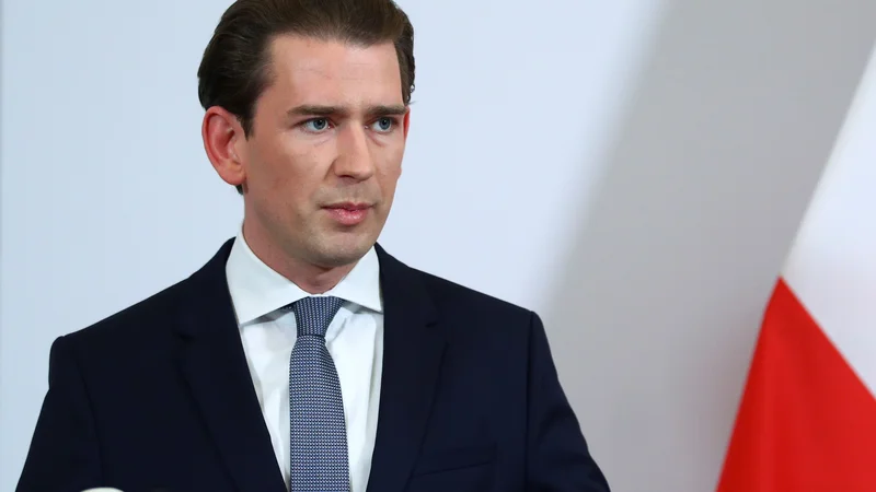 Fotografija: Avstrijski zvezni kancler Sebastian Kurz. Foto: LISI NIESNER / REUTERS