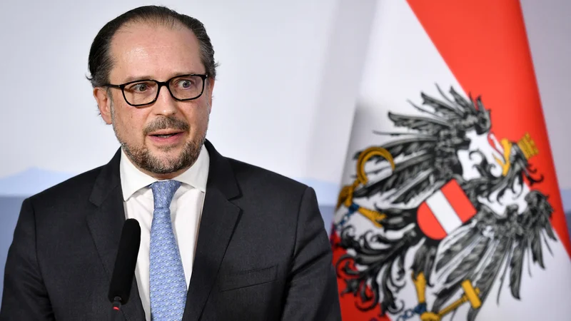 Fotografija: Alexander Schallenberg bo na položaj avstrijskega kanclerja prisegel danes. FOTO: Fabrice Coffrini/AFP