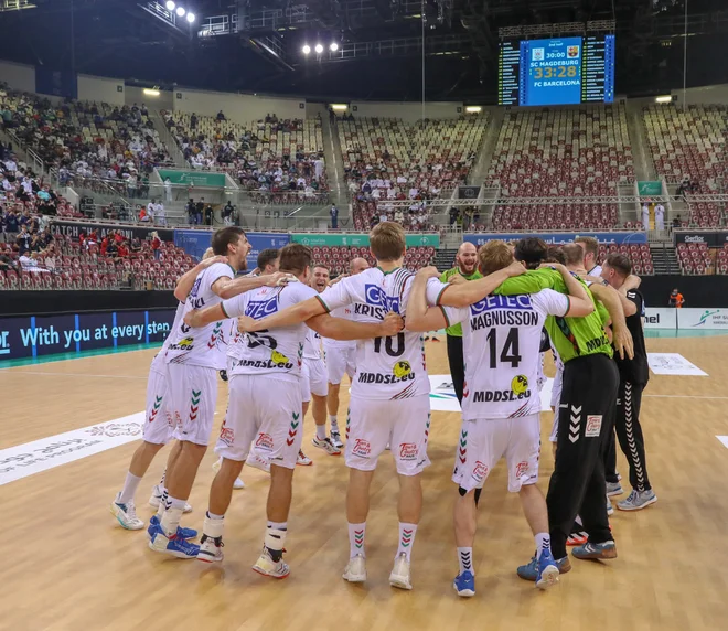 Magdeburg se je veselil prestižne zmage. FOTO: IHF