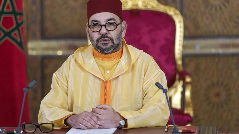Fotografija: Maroški kralj Mohamed VI. je poskusil nekoliko zgladiti odnose s sožalnim pismom. Foto AFP