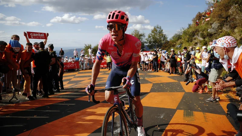 Fotografija: Cannondale, v lasti Dorel Sports, s kolesi opremlja ekipo EF, za katero vozi Kolumbijec Rigoberto Uran FOTO: Stephane Mahe/Reuters
