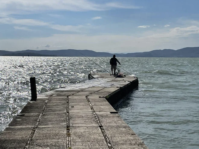 Trasimensko jezero v kraju Castiglione del Lago
