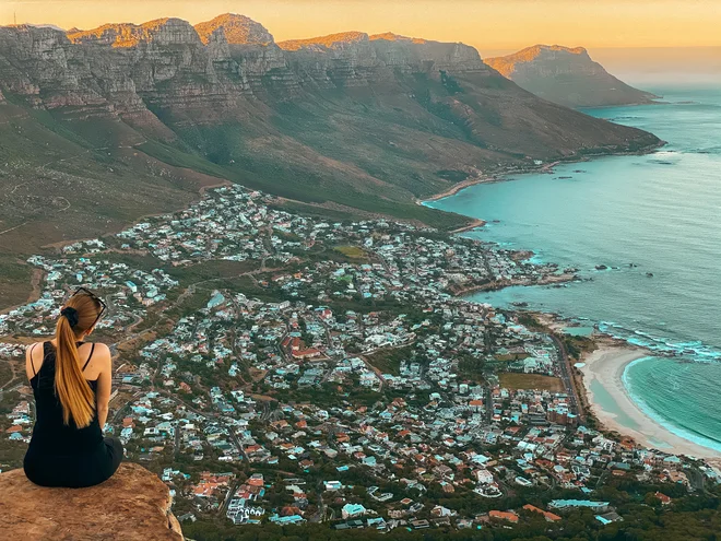 Všeč mi je Avstralija pa tudi New York, Južna Afrika, najlepši sončni vzhod sem doživela v Cape Townu na Lionsheadu. (na fotografiji Cape town). FOTO: osebni arhiv

