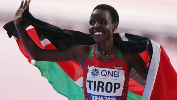 Fotografija: Agnes Tirop je bila vzhajajoča zvezda kenijske atletike.
FOTO: Reuters