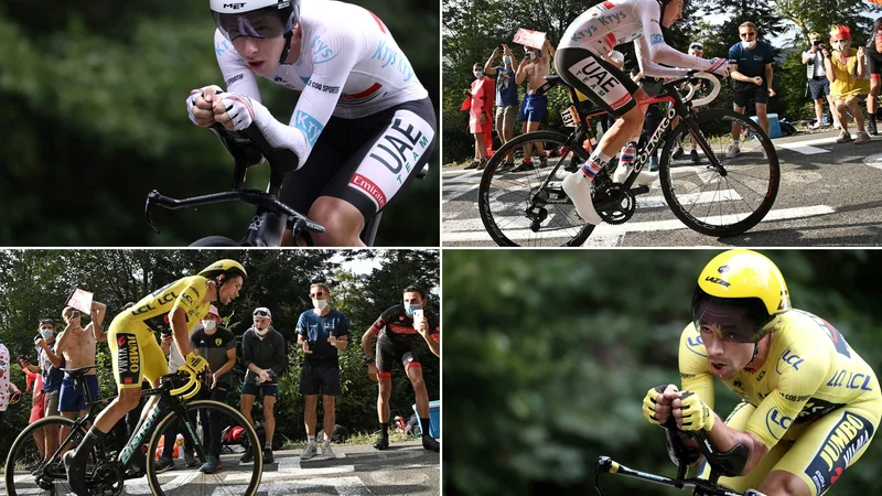 Fotografija: Karavana Toura naj bi spet zavila na La Planche des Belles Filles, kjer je lani Tadej Pogačar slekel rumeno majico Primožu Rogliču. FOTO: Anne-Christine Poujoulat/AFP