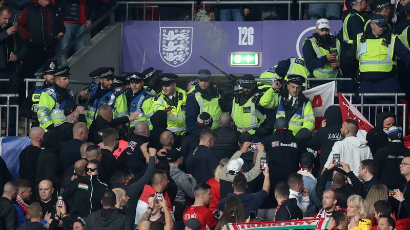 Fotografija: V Londonu so imeli policisti polne roke dela. FOTO: Carl Recine/Reuters