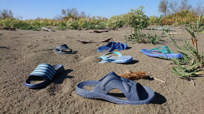 Dežela sandal. Izliv reke Mat. FOTO: Miha Pribošič
