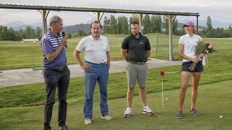 Fotografija: Junijski sprejem za Pio Babnik na golf igrišču Trnovo. FOTO: Blaž Samec