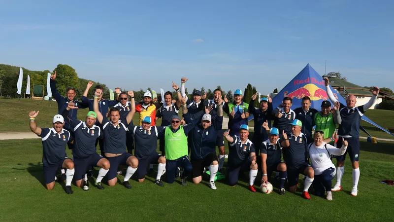 Fotografija: Slovenska reprezentanca v footgolfu je na evropskem prvenstvu na Mad­žarskem pokazala zavidanja vredno kakovost po le nekaj sezonah delovanja. FOTO: Matija Brodnjak
