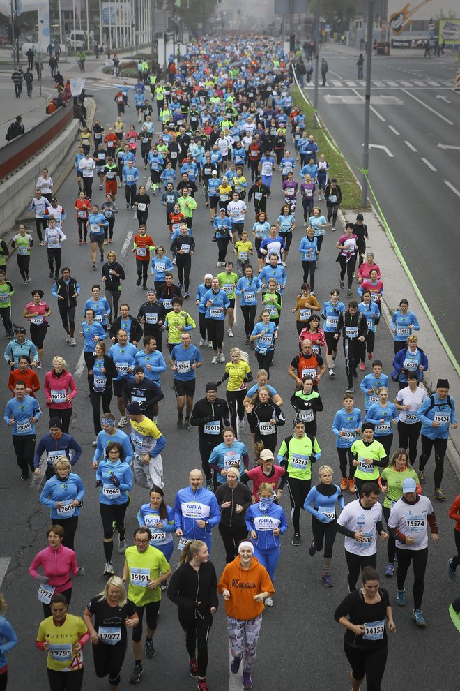 V nedeljo bo slovenska prestolnica živahna zaradi ljubljanskega maratona. FOTO: Jože Suhadolnik
