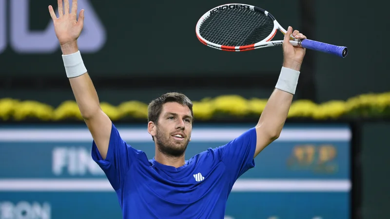 Cameron Norrie&nbsp; veselil prve zmage na turnirjih masters in tudi milijona evrov za nagrado. FOTO: Jayne Kamin-oncea/Usa Today Sports
