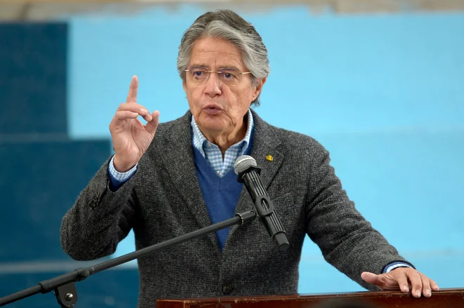 Ekvadorski predsednik Guillermo Lasso je zaradi nasilja razglasil izredne razmere. FOTO: Rodrigo Buendia/AFP
