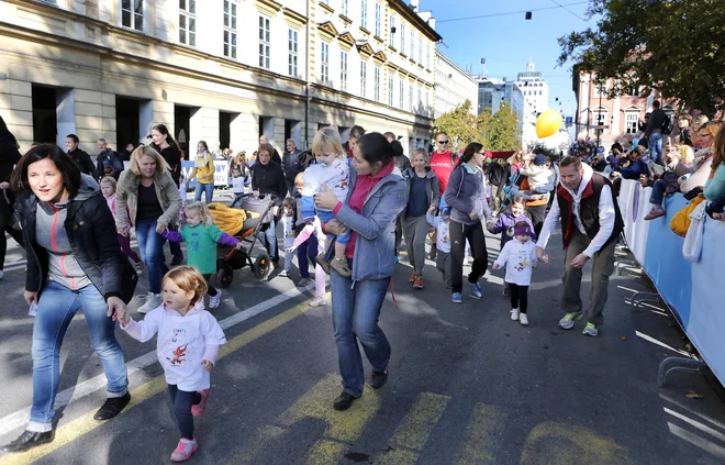 Otroški teki v soboto odpadejo. FOTO: Aleš Černivec/Delo
