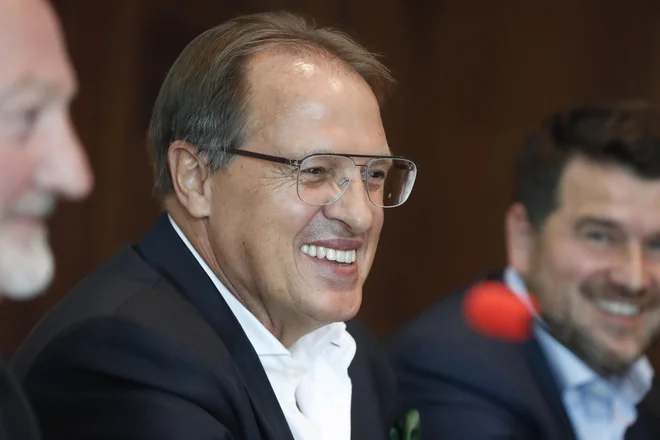 Adam Delius je prevzel Olimpijine vajeti od Milana Mandarića, eden od glavnih operatvcev zeleno-belih pa bo poslovni direktor Igro Barišić (desno). FOTO: Leon Vidic/Delo
