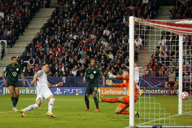 Noah Okafor je bil mož odločitve v Salzburgu. FOTO: AFP
