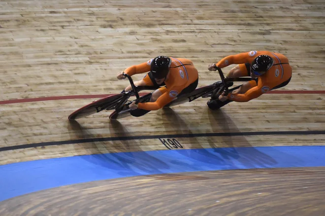 Moštveni ali olimpijski šprint Nizozemcev. FOTO: Francois Lo Presti Afp