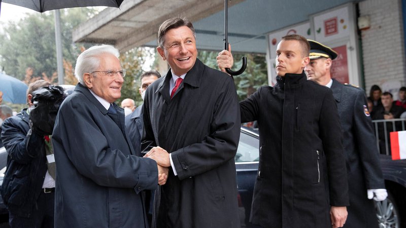 Fotografija: Prijateljstvo Boruta Pahorja in Sergia Mattarelle. FOTO: Italian Presidency via Reuters
