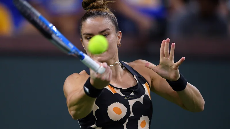 Fotografija: Maria Sakari med nedavnim nastopom v Indian Wellsu. FOTO: Orlando Ramirez/USA Today Sports