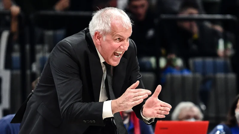 Fotografija: Željko Obradović bo pričakal Krko z značilno energično držo. FOTO: ABA