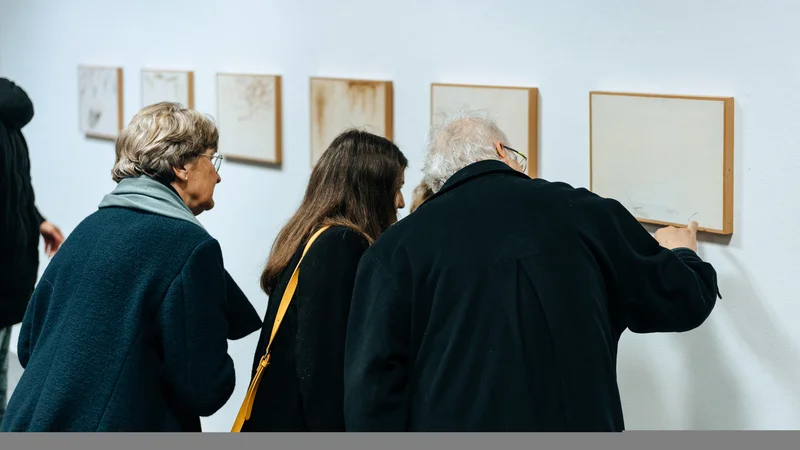 Fotografija: Starejši obiskovalci znanje povežejo z izkušnjami. Foto Sara Rezar
