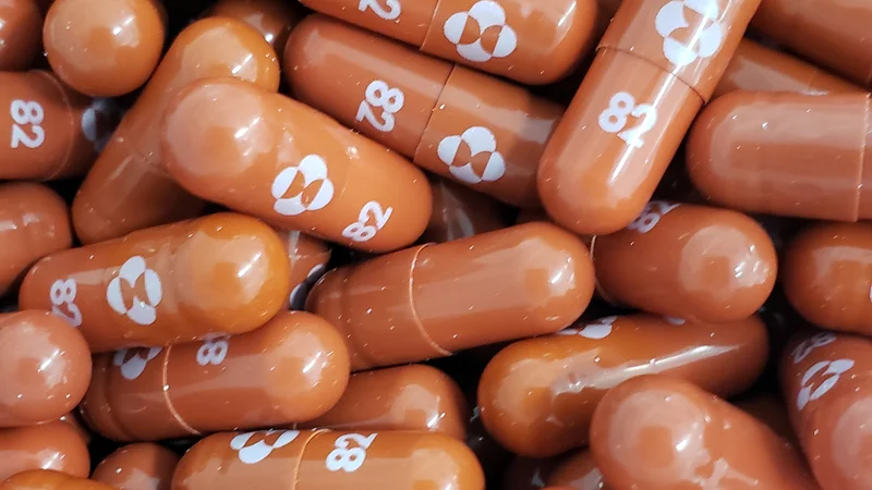 Molnupiravir sta&nbsp;razvili&nbsp;podjetje&nbsp;Merck &amp; Co Inc in Ridgeback Biotherapeutics LP. FOTO: Merck &amp; Co Inc Via Reuters
