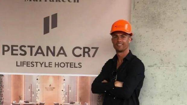Fotografija: Ronaldo med obiskom Marakeša, kjer je zrasel eden njegovih številnih hotelov. FOTO: Twitter