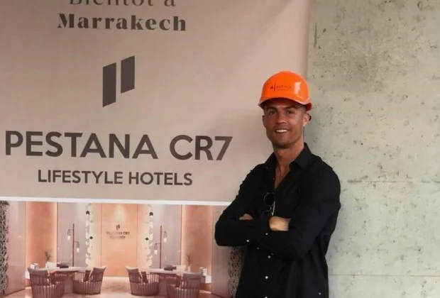 Ronaldo med obiskom Marakeša, kjer je zrasel eden njegovih številnih hotelov. FOTO: Twitter
