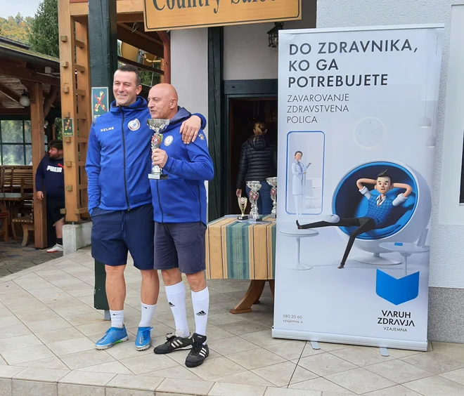 Mirnes Šišić s klubskim soigralcem Nanijem Francem Matjašičem. FOTO: Sport club M
