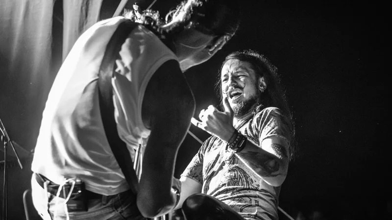 Fotografija: Matic Nareks je novi pevec rock skupine San Di Ego. Foto Kaj 5 produkcija