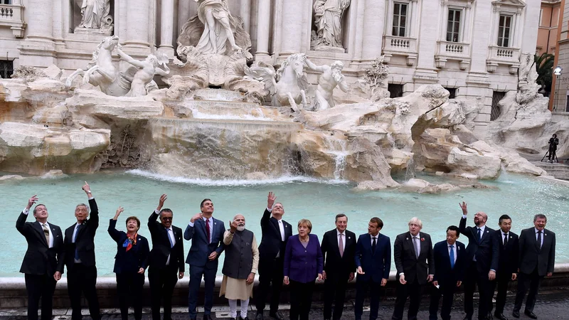 Fotografija: So vsi voditelji zaželili isto? FOTO: Andreas Solaro/AFP