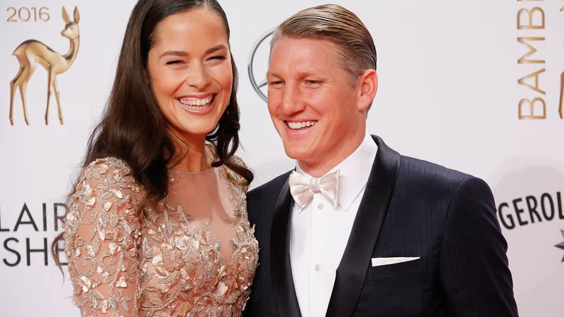 Fotografija: Bastian Schweinsteiger in Ana Ivanović sta eden najbolj glamuroznih parov v športu. FOTO: Fabrizio Bensch/Reuters