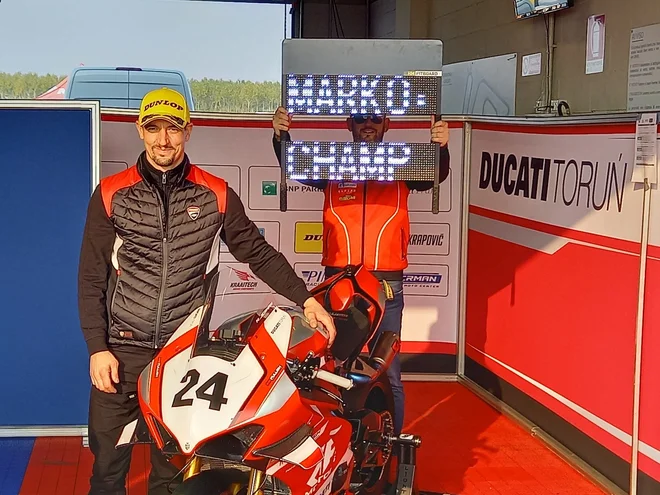 Marko Jerman si je pridirkal nov naslov alpsko-jadranskega prvaka v razredu superbike. FOTO: AF Racing Team
