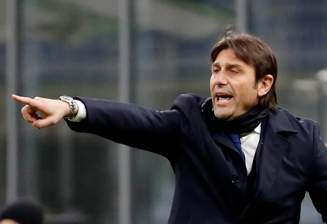 Antonio Conte je v prejšnjih dveh sezonah vodil milanski Inter. FOTO:&nbsp; Alessandro Garofalo/Reuters

