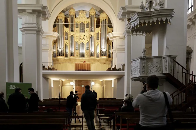 Nove orgle koprske stolnice so pred tem domovale v dvorani Tonhalle v Zürichu. FOTO: Voranc Vogel/Delo
