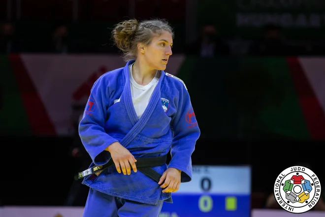 Vojaška šampionka Andreja Leški letos iz tekme v tekmo potrjuje, da sodi v sam svetovni vrh. FOTO: Emanuele Di Feliciantonio/IJF
