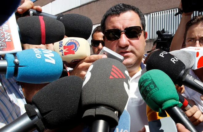 Mino Raiola sodi v skupino najvplivnejših agentov. FOTO: Albert Gea/Reuters

