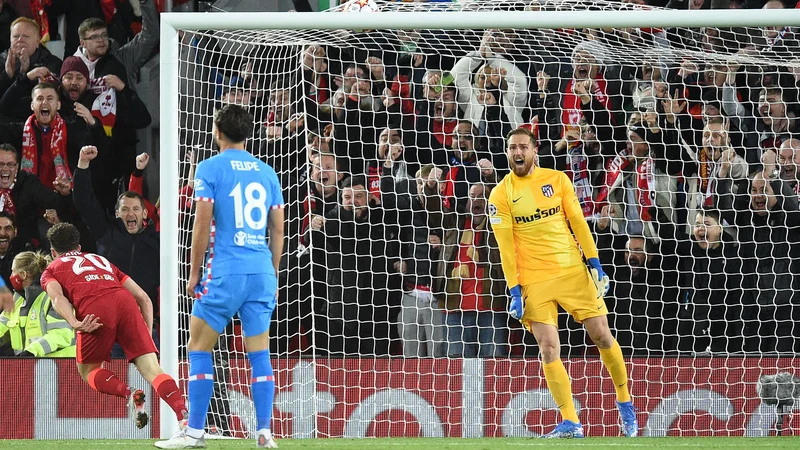 Fotografija: Jan Oblak v tej sezoni še ni povezal več kot dveh tekem z nedotaknjeno mrežo. Tudi v reprezentančnem dresu je njegova mreža mirovala zgolj na obračunih z Malto. FOTO: Oli Scarff/AFP