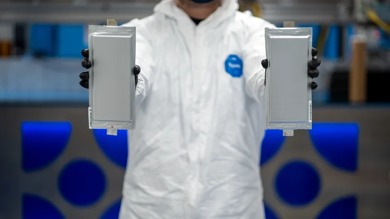 Fotografija: Baterije s trdnim elektrolitom razvijajo različna zagonska podjetja, med njimi ameriški Solid Power, s katerim sodeluje tudi BMW. Foto BMW/Solid Power