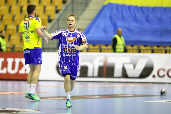 Staš Skube je v Celju gostoval tudi s Pick Szegedom. FOTO: Morgan Kristan/Sportida
