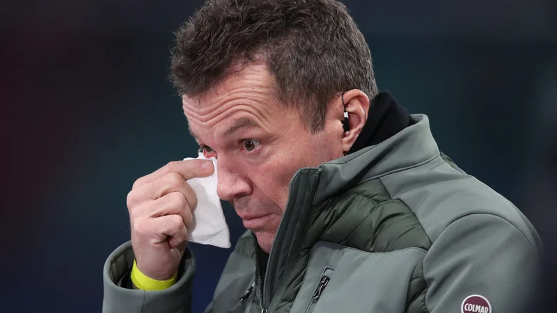 Fotografija: Lothar Matthaüs je prepričan, da bi Erling Håland bolje sodeloval s Kylianom Mbappejem kot z Robertom Lewandowskim. FOTO: Ronny Hartmann/AFP