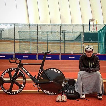 Pozimi je pod balonom pokritega velodroma res mraz. FOTO: Planetfit.si
