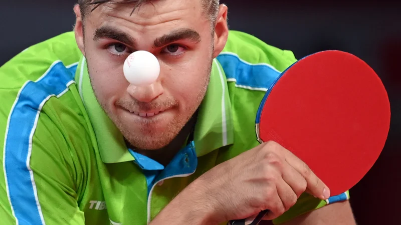 Fotografija: Darko Jorgić bo izostril oko na vsako odigrano žogico. FOTO: Jung Yeon-je/AFP