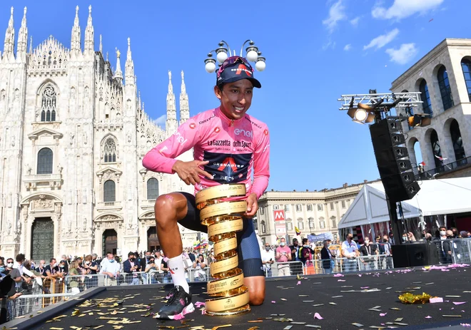 Egan Bernal ha battuto tutti i suoi rivali nella corsa intorno all'Italia quest'anno.  FOTO: Jennifer Lorenzini/Reuters
