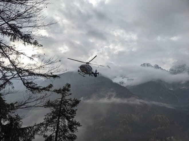 Reševanje v ferati Jerman. FOTO: GRS Kranjska gora 
