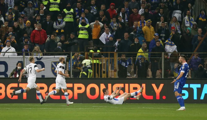 Takole je proslavil tretji finski gol strelec Daniel O&#39;Shaughnessy. FOTO: Dado Ruvić/Reuters
