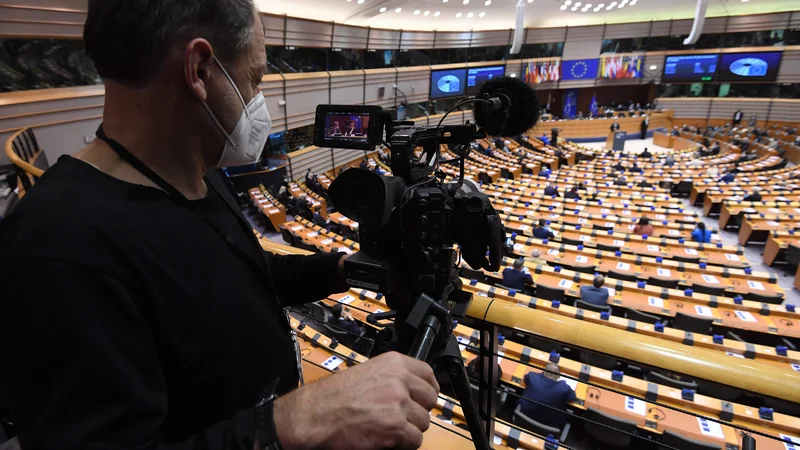 Fotografija: Družina EPP v evropskem parlamentu je s 179 poslanci (od skupno 705) še vedno najmočnejša. FOTO: John Thys/AFP