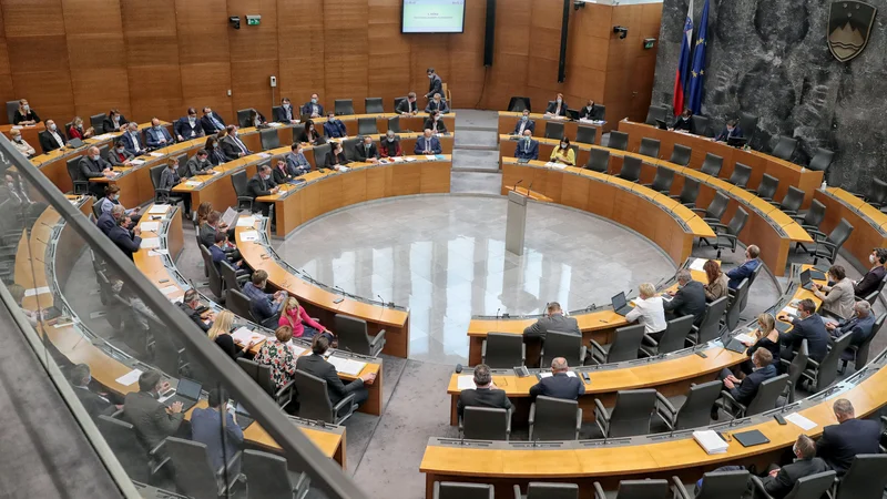Fotografija: Proračunska razprava v parlamentu je letos še posebej ostra, na glasovanju ta teden pa presenečenj ni pričakovati. Foto: Blaž Samec