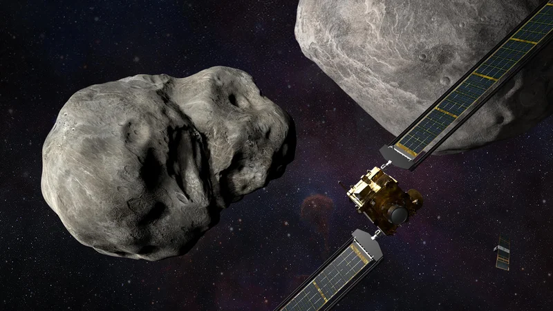 Fotografija: Odprava Dart bo pokazala, ali imamo orožje proti asteroidom. FOTO: Nasa/Johns Hopkins APL/Steve Gribben