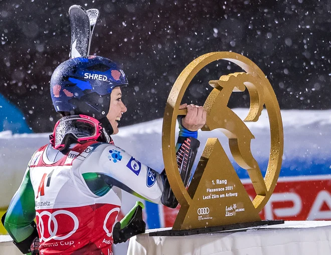 Andreja Slokar bo nosila rdečo številko. FOTO: Johann Groder/AFP
